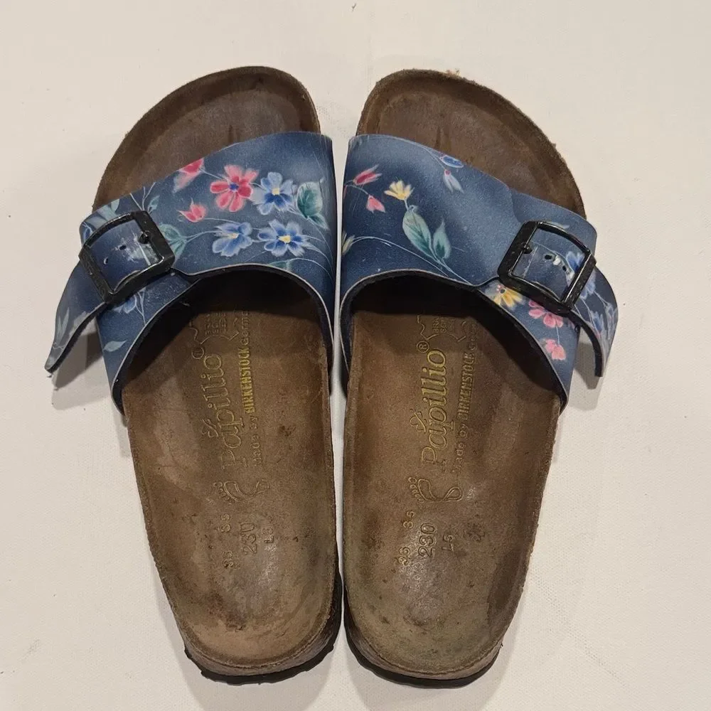 Birkenstock Blue Floral Sandals